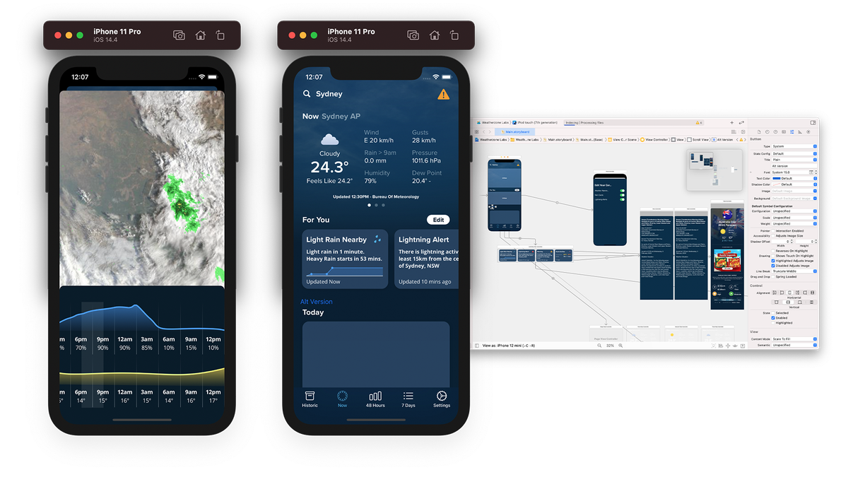 Weatherzone Future Radar