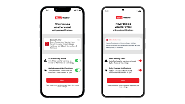 Elders Weather Onboarding