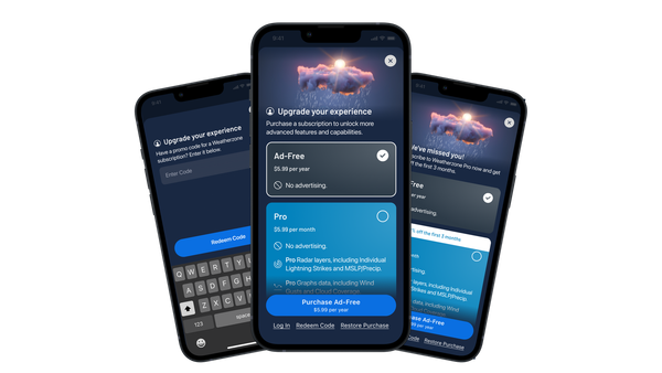 Weatherzone In-App Subscription Flow